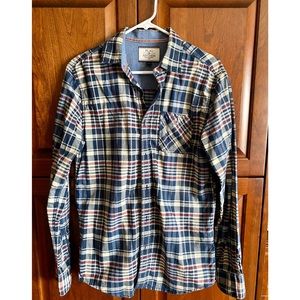 Flag and Anthem button down shirt